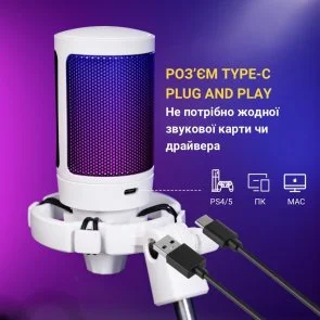 Фото: Мікрофон Fifine A6TW White № 8 | KTC