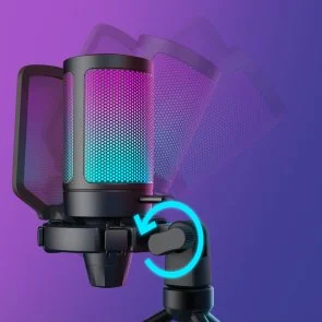 Фото: Мікрофон Fifine A6V AMPLIGAME RGB Black № 15 | KTC