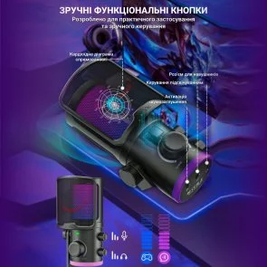 Фото: Мікрофон Fifine TAM6 Black № 12 | KTC