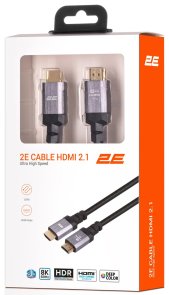 Кабель 2E Ultra High Speed HDMI / HDMI 1.8m Black (2EW-1143-1.8M)