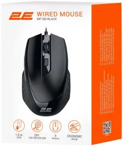 Фото: Миша 2E MF180 Black (2E-MF180UB) № 4 | KTC