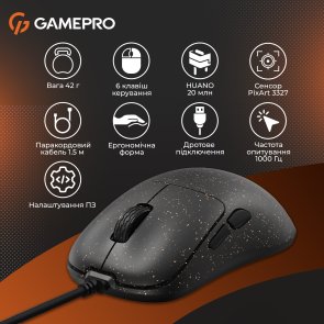 Миша GamePro GM690D Black/Orange