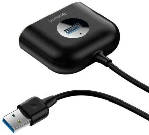 Фото: USB-хаб Baseus Square 4in1 Black (CAHUB-AY01) № 3 | KTC