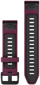 Ремінець Garmin QuickFit 20mm Watch Bands Merlot/Graphite Silicone (010-13391-04)