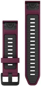 Фото: Ремінець Garmin QuickFit 20mm Watch Bands Merlot/Graphite Silicone (010-13391-04) № 2 | KTC