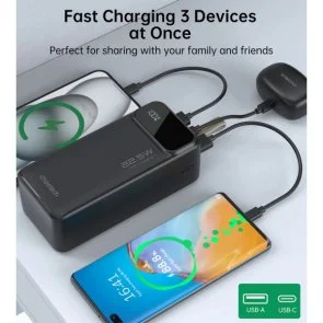 Фото: Батарея універсальна Choetech B731 40000mAh 22.5W Black (B731-ACBK) № 5 | KTC