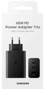 Фото: Зарядний пристрій Samsung 65W Power Adapter Trio Black (EP-T6530NBEGEU) № 4 | KTC