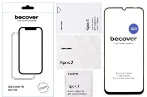 Фото: Захисне скло BeCover 10D for Realme C61 - Black (712339) № 3 | KTC