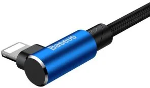 Фото: Кабель Baseus MVP Elbow AM / Lightning 2m Blue (CALMVP-A03) № 3 | KTC