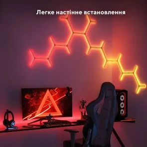 Фото: Настінний світильник Govee H6065 Y Shape Light Panel 7pcs RGBIC White (H6065301) № 7 | KTC
