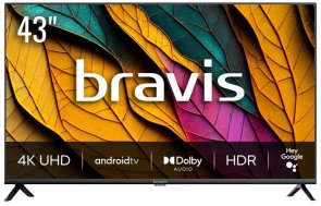 Телевізор LED Bravis 43K6000U (Smart TV, Wi-Fi, 3840x2160)