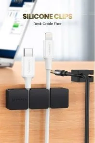 Фото: Тримач-затискач для кабелю UGREEN LP208 Cable Holder Clips Black (70585) № 4 | KTC