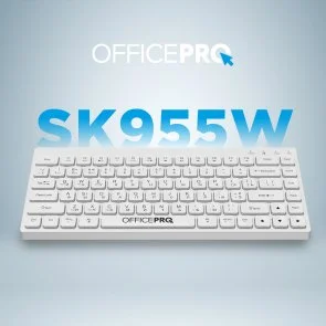 Фото: Клавіатура OfficePro SK955W Wireless White № 14 | KTC