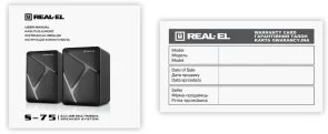 Фото: Колонки Real-EL S-75 Black (EL121100015) № 6 | KTC