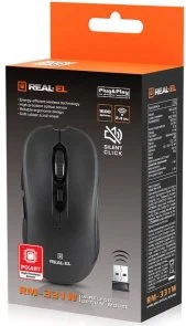 Фото: Миша Real-EL RM-331W Black (EL123200044) № 11 | KTC