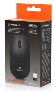 Фото: Миша Real-EL RM-311 Wireless Black (EL123200041) № 10 | KTC