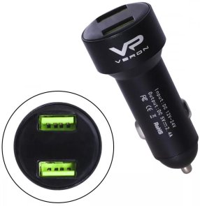 Veron C-604A 2.4A 2U with LCD Long Black