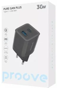 Фото: Зарядний пристрій Proove Pure GaN Plus 30W Black (WCPU30111201) № 2 | KTC