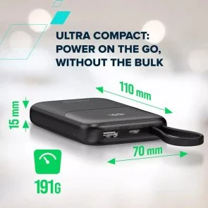 Фото: Батарея універсальна Canyon OnPower 101 10000mAh 22.5W Black (CNS-CPB101BK) № 10 | KTC