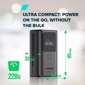 Фото: Батарея універсальна Canyon OnPower 130 10000mAh 30W Grey (CNS-CPB130DG) № 8 | KTC