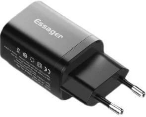 Фото: Зарядний пристрій Essager PD/QC 30W Chager Black (ECTPQS-ZTB01) № 2 | KTC
