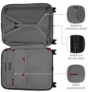 Фото: Валіза Wenger Syntry 36L Black/Heather Grey (610163) № 12 | KTC