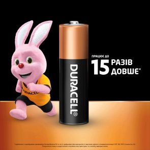 Батарейка Duracell LR06 AA MN1500 Simply BL/4 (5003076)