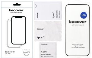 Захисне скло BeCover 10D for Xiaomi Redmi Note 14 5G - Black (712727)