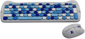 Фото: Комплект клавіатура+миша Canyon HSET-W6 Kitty Edition Wireless Blue (CNS-HSETW6BL) № 3 | KTC
