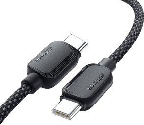 Кабель Essager Breeze 100W Type-C / Type-C 1m Black (EXCTT1-WL01-P)