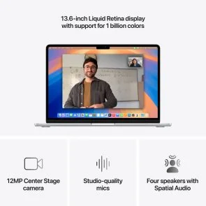 Фото: Ноутбук Apple MacBook Air 13.6 M4 10GPU Silver (MC654) № 5 | KTC
