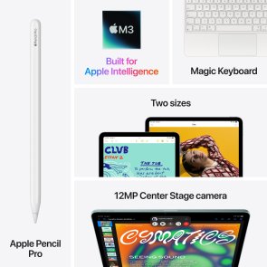 Планшет Apple iPad Air 11 M3 2025 Wi-Fi LTE 128GB Space Grey (MCFV4)