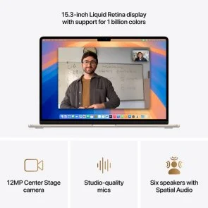 Фото: Ноутбук Apple MacBook Air 15.3 M4 10GPU Starlight (MC6K4) № 5 | KTC