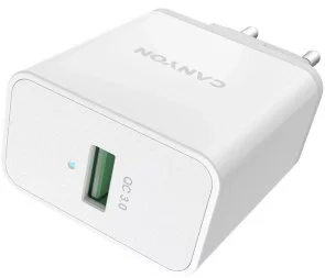 Фото: Зарядний пристрій Canyon H-24 QC 24W White (CNE-CHA24W) № 2 | KTC