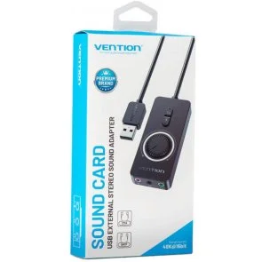 Фото: Зовнішня звукова карта Vention CDRBB volume control Black № 2 | KTC