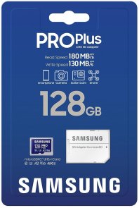 FLASH пам'ять Samsung Pro Plus UHS-I V30 U3 A2 Micro SDXC 128GB Blue with adapter (MB-MD128SA/EU)