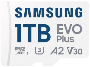 FLASH пам'ять Samsung Evo Plus A2 V30 U3 Micro SDXC 1TB White with adapter (MB-MC1T0SA/EU)