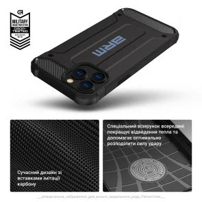 Фото: Чохол ArmorStandart for Samsung Galaxy A35 5G A356 - Panzer Black (ARM75605) № 7 | KTC