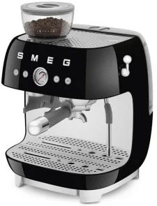 Фото: Ріжкова кавоварка Smeg Espresso coffee machine with grinder Black (EGF03BLEU) № 5 | KTC