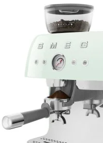 Фото: Ріжкова кавоварка Smeg Espresso coffee machine with grinder Pastel Green (EGF03PGEU) № 11 | KTC