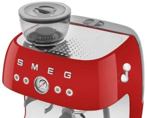 Фото: Ріжкова кавоварка Smeg Espresso coffee machine with grinder Red (EGF03RDEU) № 12 | KTC