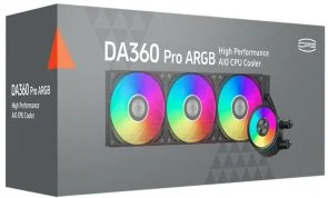 Фото: Система рідинного охолодження PCCooler DA360 Pro ARGB BK (DA360Pro-BKAWXL-GL) № 4 | KTC