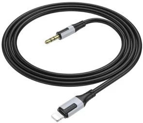 Фото: Кабель BOROFONE BL19 Jack 3.5mm / Lightning 1m Black (6941991108327) № 3 | KTC