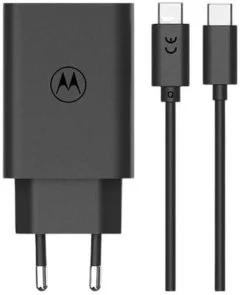 Фото: Зарядний пристрій Motorola MC-682N 68W Black with Type-C/Type-C (PG38C06281) № 4 | KTC