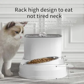 Фото: Годівниця Lapka 2in1 Cat water fountain with food bowl (WF072) № 5 | KTC