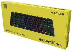 Фото: Клавіатура Hator Gravity X TKL Aurum Orange Linear US Black (HTK550) № 6 | KTC