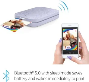 Фото: Фотопринтер HP Sprocket Portable Instant Photo Printer 2x3Inch Purple (HPISPPR) № 4 | KTC
