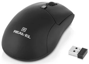 Фото: Миша Real-EL RM-460W Wireless Black (EL123200048) № 3 | KTC