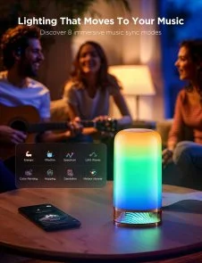 Фото: Нічник Govee H6022 Table Lamp 2 RGBICWW Wi-Fi/BT White (H60223D1) № 6 | KTC