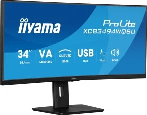 Фото: Монітор iiyama XCB3494WQSU-B1 Black - 34" VA / 3440x1440 / 120 Гц / AMD FreeSync Premium / HAS № 3 | KTC